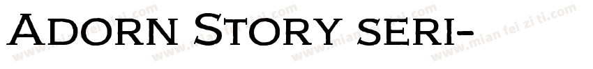 Adorn Story seri字体转换